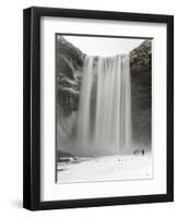 Skogafoss During Winter, One of the Icons of Iceland-Martin Zwick-Framed Photographic Print