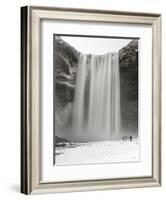 Skogafoss During Winter, One of the Icons of Iceland-Martin Zwick-Framed Photographic Print