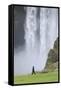 Skogafoss, Iceland, Polar Regions-Michael-Framed Stretched Canvas