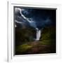 Skógafoss - Iceland-Philippe Sainte-Laudy-Framed Photographic Print