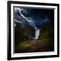 Skógafoss - Iceland-Philippe Sainte-Laudy-Framed Photographic Print