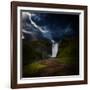 Skógafoss - Iceland-Philippe Sainte-Laudy-Framed Photographic Print