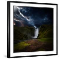 Skógafoss - Iceland-Philippe Sainte-Laudy-Framed Photographic Print