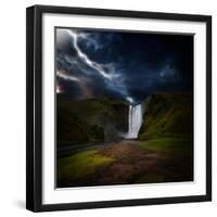 Skógafoss - Iceland-Philippe Sainte-Laudy-Framed Photographic Print