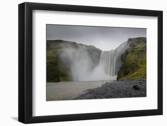 Skogafoss waterfall, Iceland, Polar Regions-Jon Reaves-Framed Photographic Print