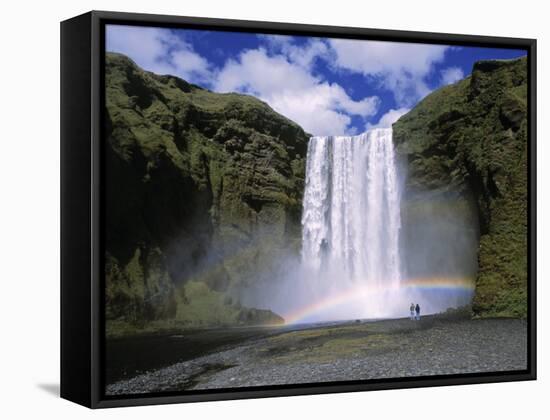 Skogafoss Waterfall, Iceland-Jon Arnold-Framed Stretched Canvas