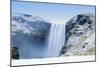 Skogafoss Waterfall in snow, Iceland, Polar Regions-Alex Robinson-Mounted Photographic Print