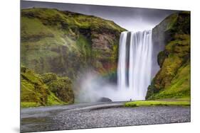 Skogafoss Waterfall Situated on the Skoga River in the South Region, Iceland, Polar Regions-Andrew Sproule-Mounted Premium Photographic Print