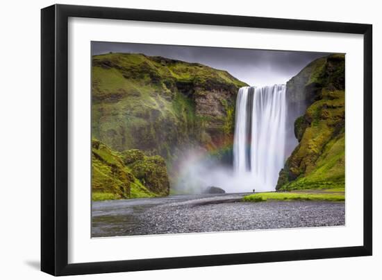 Skogafoss Waterfall Situated on the Skoga River in the South Region, Iceland, Polar Regions-Andrew Sproule-Framed Photographic Print