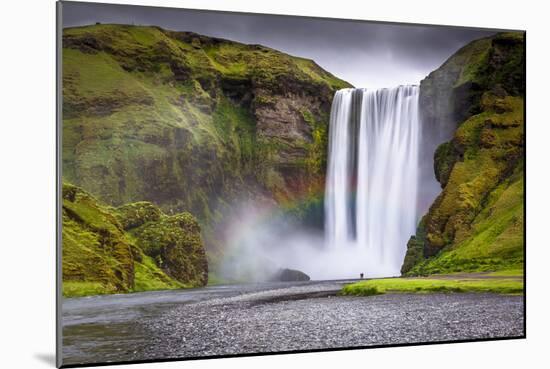 Skogafoss Waterfall Situated on the Skoga River in the South Region, Iceland, Polar Regions-Andrew Sproule-Mounted Photographic Print