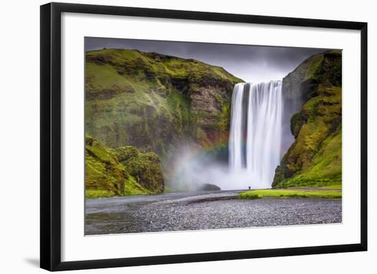 Skogafoss Waterfall Situated on the Skoga River in the South Region, Iceland, Polar Regions-Andrew Sproule-Framed Photographic Print