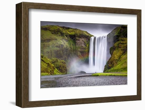 Skogafoss Waterfall Situated on the Skoga River in the South Region, Iceland, Polar Regions-Andrew Sproule-Framed Photographic Print