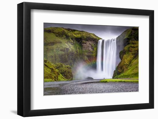 Skogafoss Waterfall Situated on the Skoga River in the South Region, Iceland, Polar Regions-Andrew Sproule-Framed Photographic Print