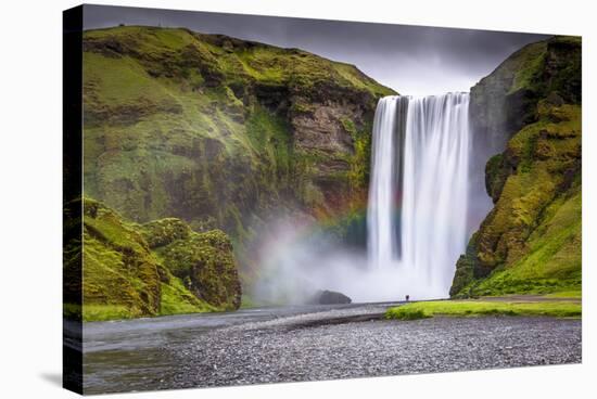 Skogafoss Waterfall Situated on the Skoga River in the South Region, Iceland, Polar Regions-Andrew Sproule-Stretched Canvas