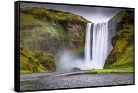 Skogafoss Waterfall Situated on the Skoga River in the South Region, Iceland, Polar Regions-Andrew Sproule-Framed Stretched Canvas