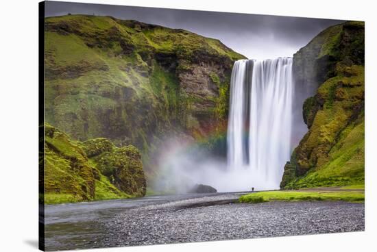 Skogafoss Waterfall Situated on the Skoga River in the South Region, Iceland, Polar Regions-Andrew Sproule-Stretched Canvas