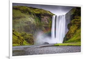 Skogafoss Waterfall Situated on the Skoga River in the South Region, Iceland, Polar Regions-Andrew Sproule-Framed Photographic Print