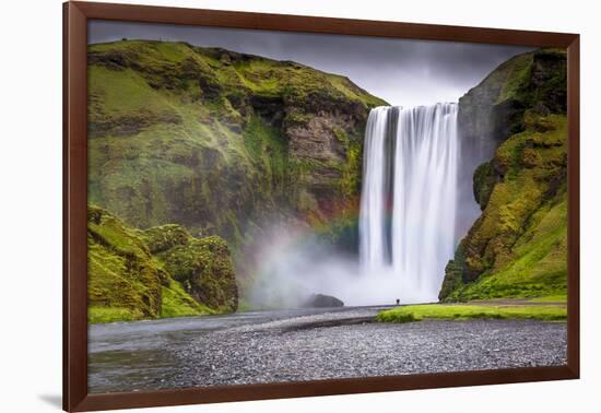 Skogafoss Waterfall Situated on the Skoga River in the South Region, Iceland, Polar Regions-Andrew Sproule-Framed Photographic Print