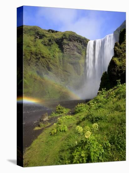 Skogafoss Waterfall, South Coast, Iceland-Michele Falzone-Stretched Canvas