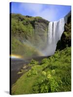 Skogafoss Waterfall, South Coast, Iceland-Michele Falzone-Stretched Canvas
