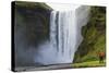 Skogafoss Waterfall, Southern Region, Iceland, Polar Regions-Christian Kober-Stretched Canvas