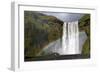 Skogafoss Waterfall with Rainbow in Summer Sunshine, South Coast, Iceland, Polar Regions-Peter Barritt-Framed Photographic Print