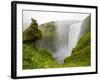 Skogarfoss Waterfall Plunges Over a Volcanic Cliff, Iceland-Don Grall-Framed Photographic Print
