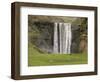 Skogarfoss with grazing sheep-null-Framed Photographic Print