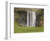 Skogarfoss with grazing sheep-null-Framed Photographic Print