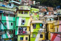 Colorful Buildings on the Hills of the UNESCO World Heritage City of Valparaiso, Chile-Skreidzeleu-Framed Photographic Print