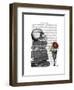 Skull and Books-Fab Funky-Framed Art Print