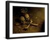 Skull and Cross Bones-Michael Brown-Framed Photographic Print