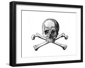 Skull and Crossbones-null-Framed Giclee Print