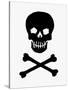 Skull and Crossbones-null-Stretched Canvas