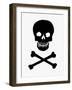 Skull and Crossbones-null-Framed Giclee Print