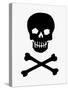 Skull and Crossbones-null-Stretched Canvas