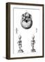 Skull and Foetus Skeletons-null-Framed Art Print