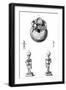 Skull and Foetus Skeletons-null-Framed Art Print