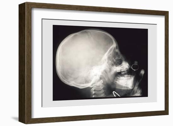 Skull and Hand-null-Framed Premium Giclee Print