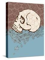 Skull and Roses-artplay-Stretched Canvas