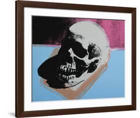 Skull, c.1976 (White on Blue and Pink)-Andy Warhol-Framed Giclee Print