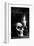 Skull Candle Black & White-null-Framed Art Print