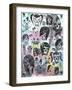 Skull Collage-Roseanne Jones-Framed Giclee Print