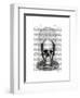 Skull in Bell Jar-Fab Funky-Framed Art Print