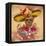 Skull in Sombrero with Flowers Day of the Dead-depiano-Framed Stretched Canvas