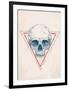 Skull in Triangle No. 2-Balazs Solti-Framed Art Print