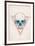 Skull in Triangle No. 2-Balazs Solti-Framed Art Print