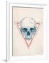 Skull in Triangle No. 2-Balazs Solti-Framed Art Print