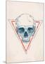 Skull in Triangle No. 2-Balazs Solti-Mounted Art Print