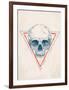 Skull in Triangle No. 2-Balazs Solti-Framed Art Print